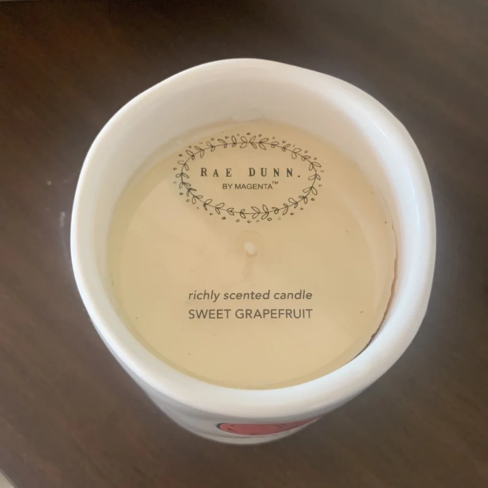 Rae Dunn candle- Citrus- Sweet Grapefruit scent